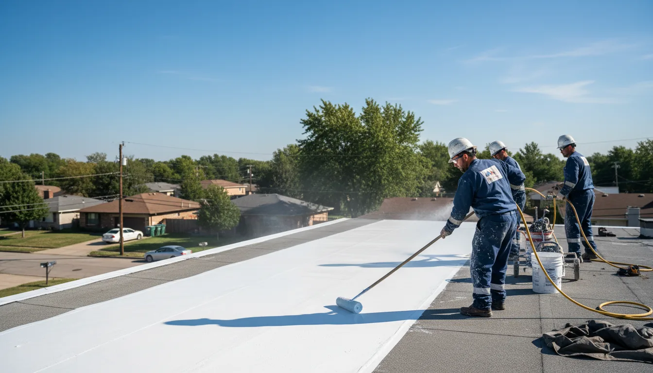 Commercial roof coating in Cornish, ME near me